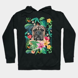 Tropical Bullmastiff Hoodie